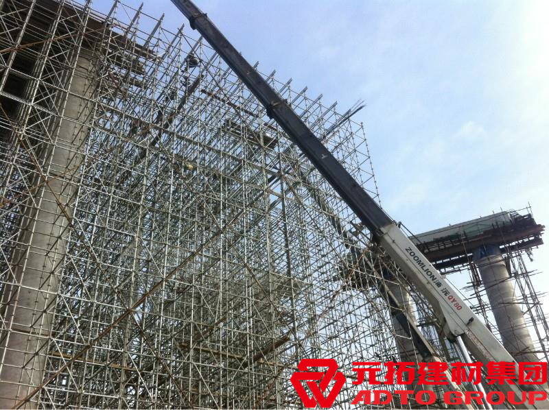 盤扣腳手架是什么材料，盤扣架多少米一噸？